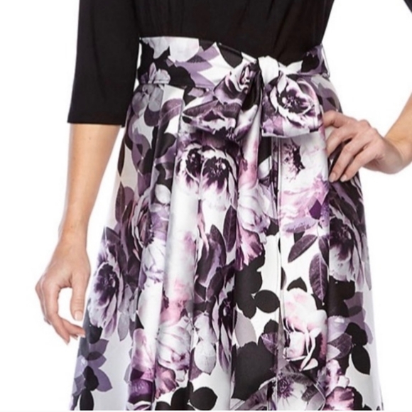 NWT floral hi-low 3/4 sleeve dress - Picture 3 of 7